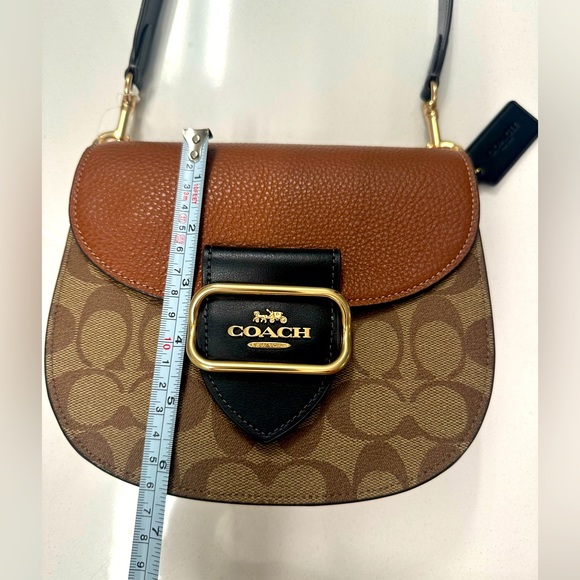 Coach Handbags - Brown with black long strap -Coach Crossbody bag -New Without Tag